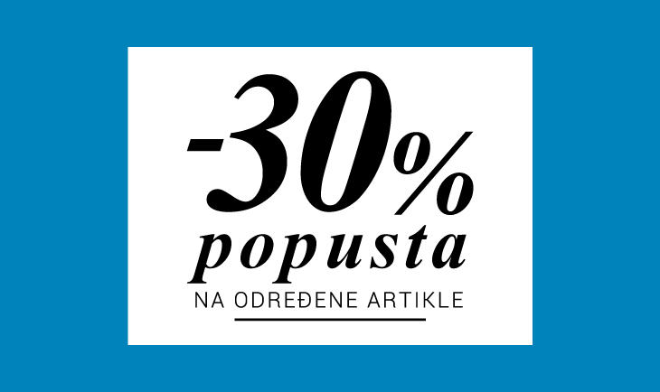 -30% na određene artikle