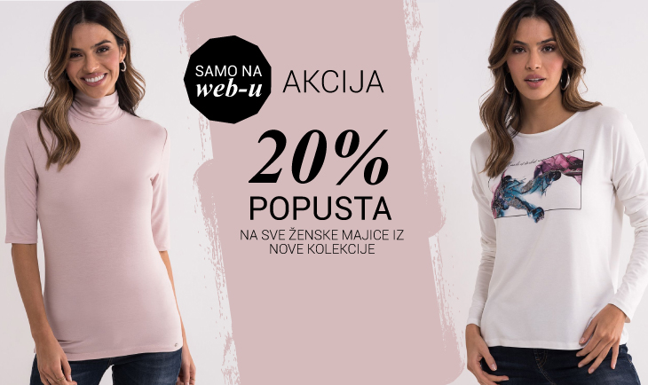 SAMO ONLINE / 20% popusta na ženske majice