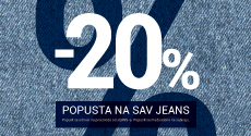 20% na sav jeans asortiman