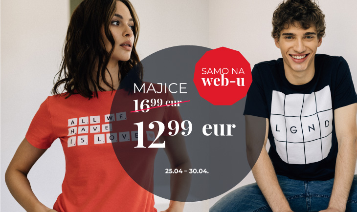 Samo na web-u majice 12.99 eur!
