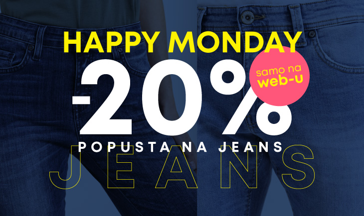 Happy monday -20% na jeans pantalone