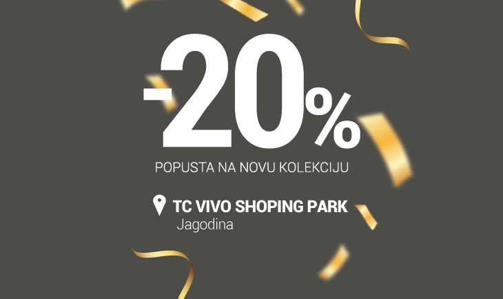 TC Vivo shopping park Jagodina rođendanski popust!