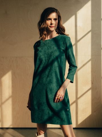 Jednostavna zelena haljina