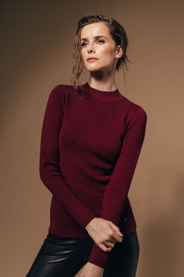 Bordo ženski džemper