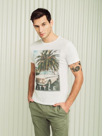 Muška majica sa tropskim printom