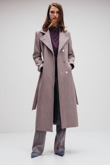 Sivi ženski kaput
