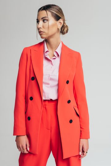 Ženski duži sako u crvenoj boji
