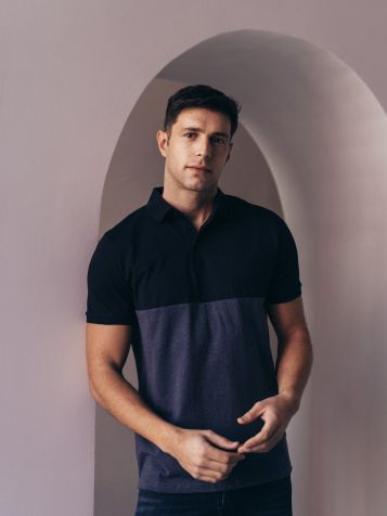 Muška majica u dve boje