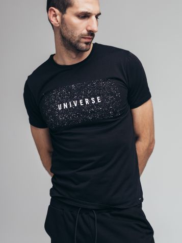Muška UNIVERSE crna majica