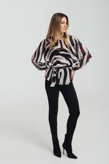 Bluza u zebra dezenu 