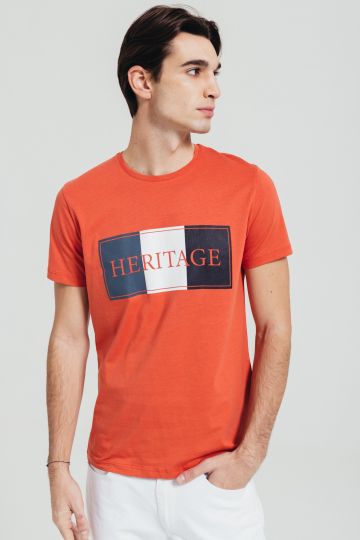 Pamučna majica u narandžastoj boji