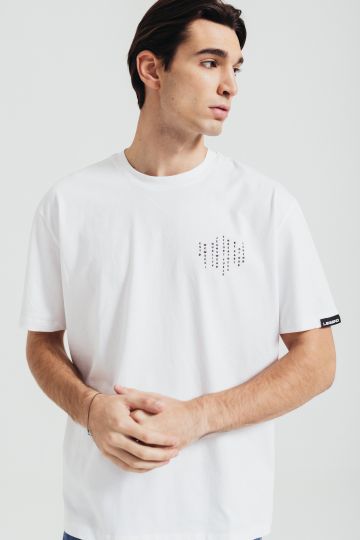 Komfort fit majica u beloj boji