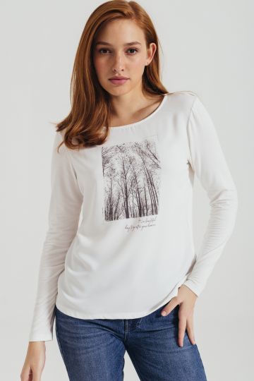 Ženska majica sa printom drveća