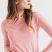 Ženski džemper u svetlo roze boji