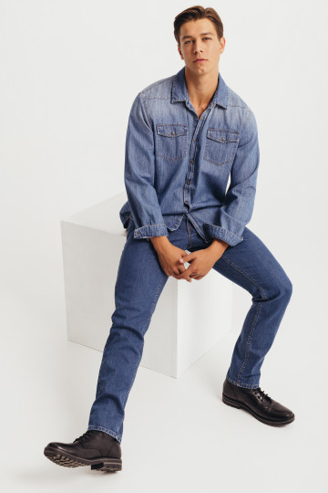 Muške slim fit farmerke sa suženim nogavicama -model 106