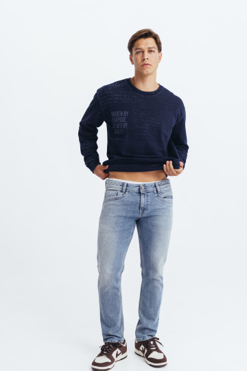 Muške slim fit farmerke svetli denim-model 107