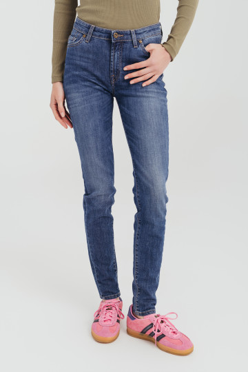 Plave skinny farmerke srednjeg struka -model 208