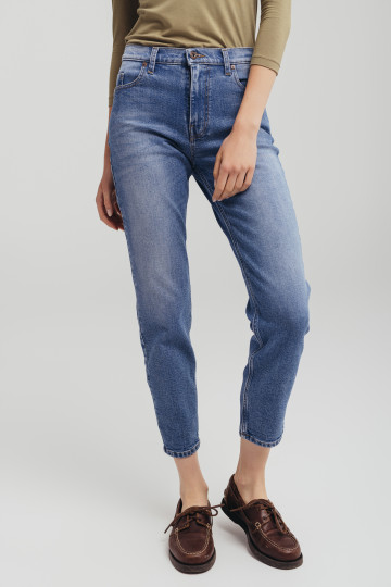 Ženske mom fit farmerke visokog struka suženih nogavica-model 213
