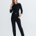 Crne elegantne pantalone ravnog kroja
