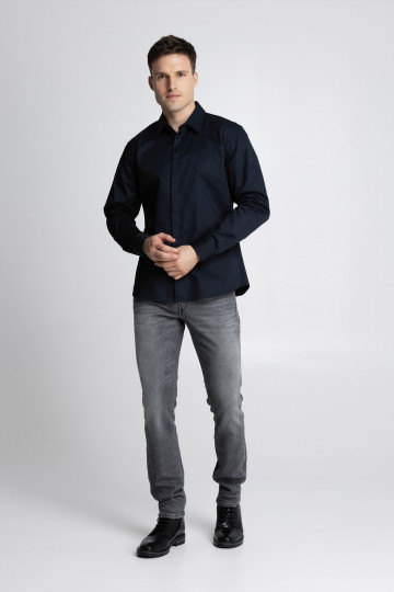 Muška teget košulja-regular fit model