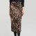 Midi suknja leopard print