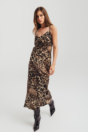 Slip haljina u leopard printu