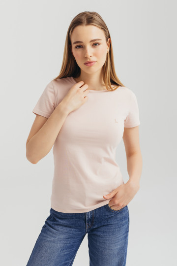 Roze ženska basic majica - kratak rukav
