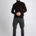 Tamno bordo muška slim fit rolka