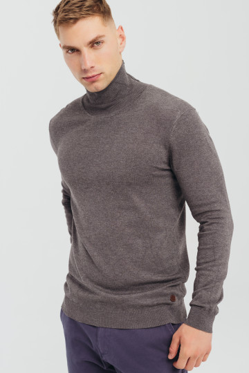 Muška siva slim fit rolka