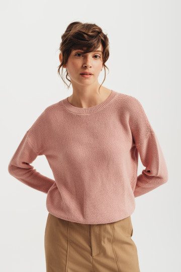 Roze oversize džemper