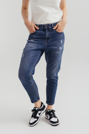 Ženske slim fit farmerke sa cepanim detaljima-model 211