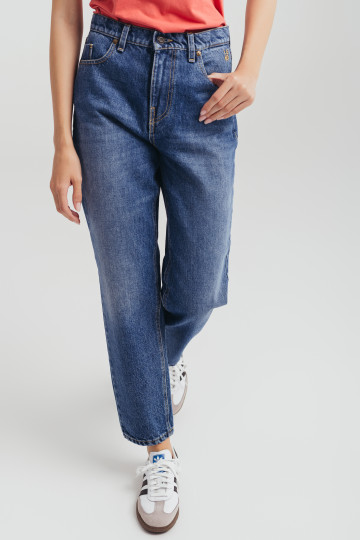 Ženske mom fit farmerke sa visokim strukom-model 214