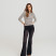 Crne ženske slim fit farmerke sa zvono nogavicama -model 246