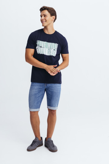 Muške jeans bermude svetlo plave boje