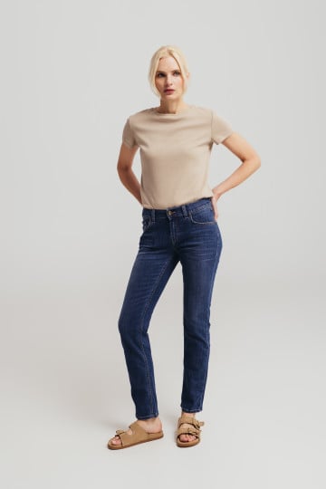 Ženske slim fit farmerke sa ravnim nogavicama -model 202