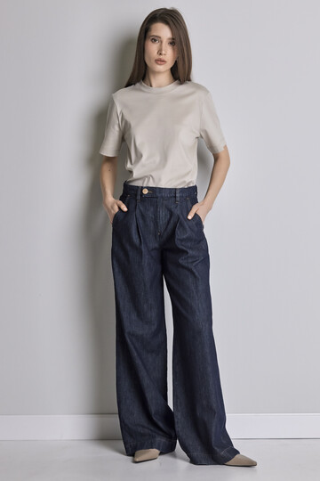 Ženske wide leg farmerke visokog struka -  model 277