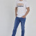 Muške farmerke slim fit kroja sa slim tapered nogavicama i nižim strukom - model 106
