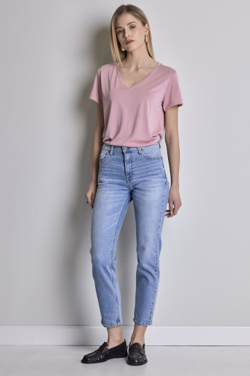 Mom fit farmerke sa visokim strukom - model 213