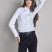 Ženska bela košulja slim fit kroja