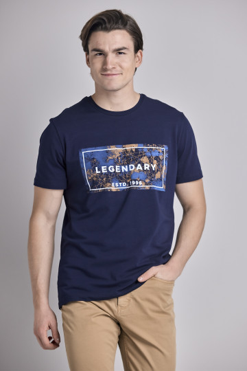 Muška slim fit pamučna majica sa printom