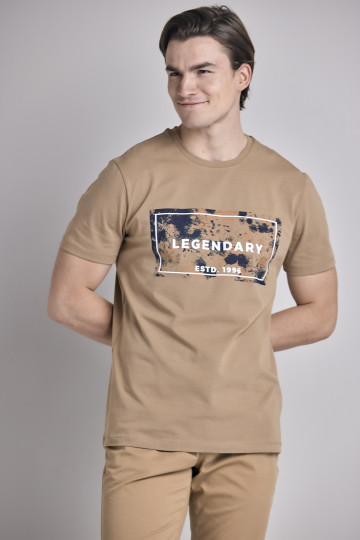 Muška slim fit pamučna majica sa printom