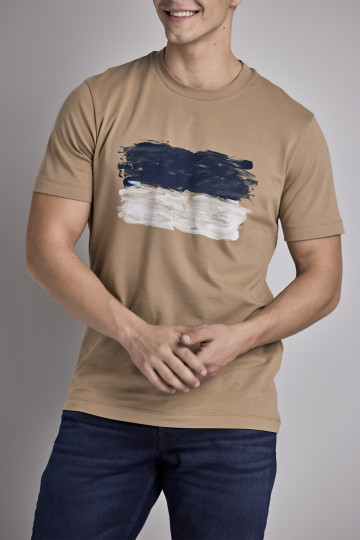 Muška slim fit pamučna majica sa printom