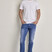 Slim fit farmerke niskog struka u tamno plavoj boji -model 106