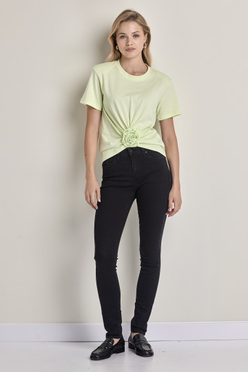 Crne skinny farmerke sa visokim strukom -model 205