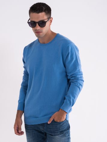 Basic muški džemper okruglog izreza